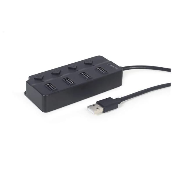 adaptateur Hub Usb Gembird 4 Ports – Noir UHB-U2P4P-01 adaptateur Hub Usb Gembird 4 Ports – Noir UHB-U2P4P-01